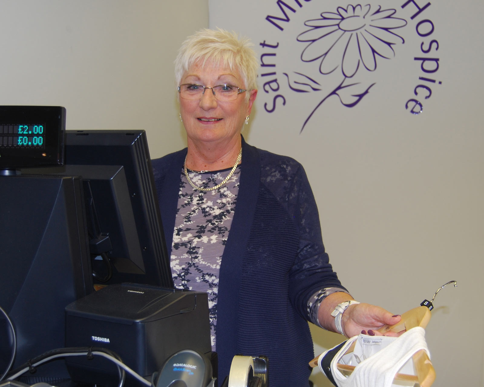 June Culf, one of the Saint Michael’s retail volunteers