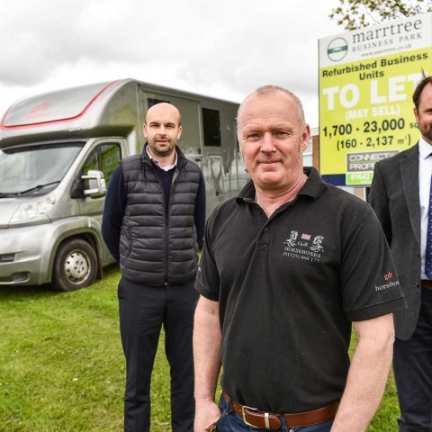 Jonathan Simpson, Gary Robinson, William Marshall at Marrtree Business Park, Darlington