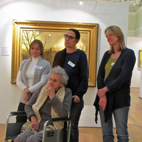 A dementia friendly session at the Mercer Art Gallery in Harrogate