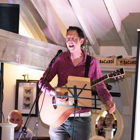 Laughing All The Way To The Bank! Britain’s Got Talent’s Jonny Awsum performs at The Knox. Picture by Craig Denny/ Vivid World Photography