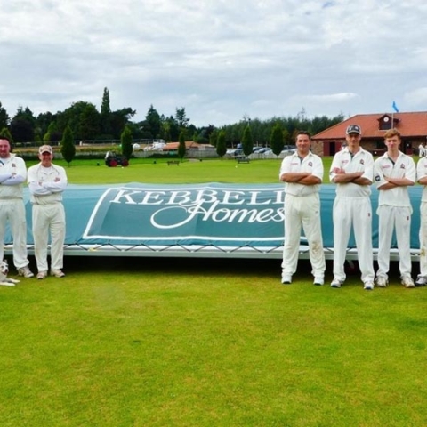 Bishop Monkton Cricket Club has pitch covers for the 2017 season thanks to housebuilder Kebbell Homes