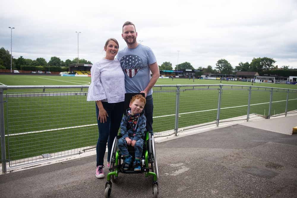 Sarah, and Matthew Williams with Felix