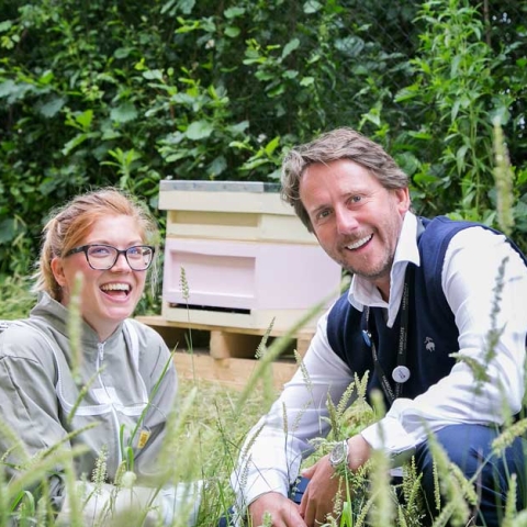 Jo Feltrup with MD James Cain at Harrogate Water
