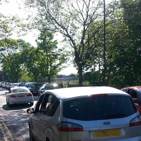Congestion on Otley Road in Harrogate