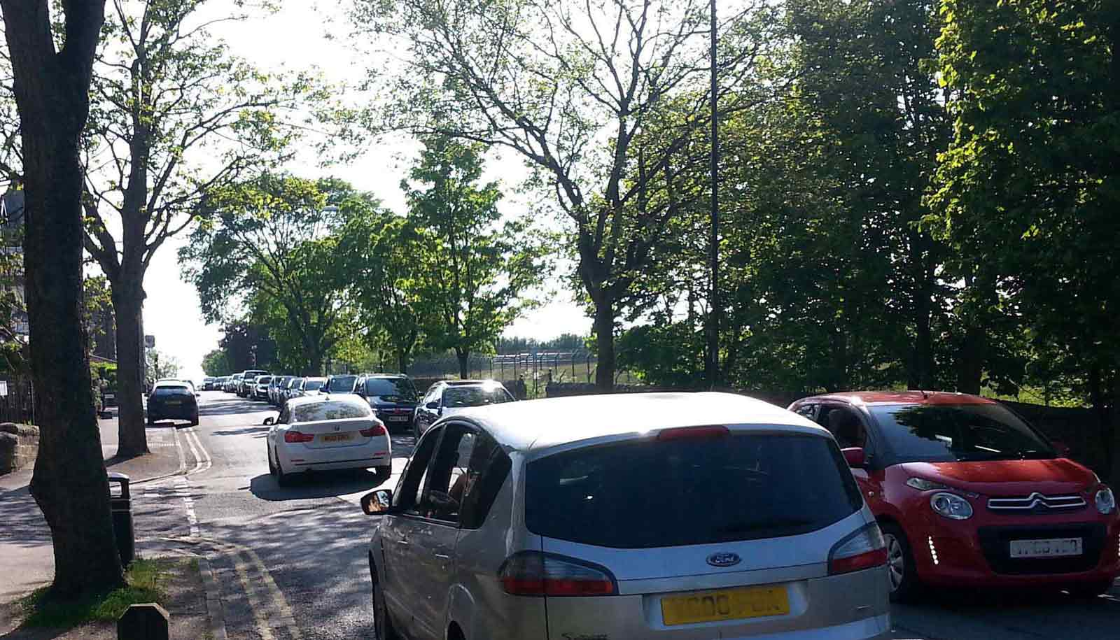 Congestion on Otley Road in Harrogate