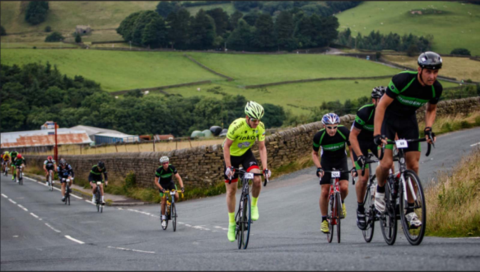 Participants in one of the Sue Ryder fundraising cycling challenges