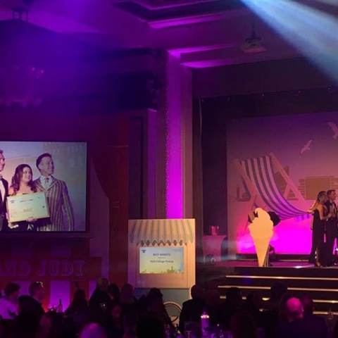 Harrogate College takes Gold for “Best Website” Heist Award
