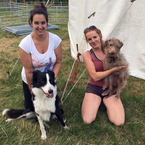 Linda Alderson and Emma Chester, co-ordinators of the sheep showing section
