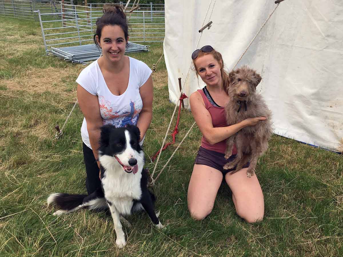 Linda Alderson and Emma Chester, co-ordinators of the sheep showing section