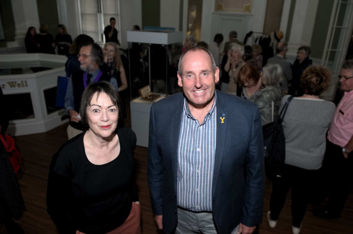 Jane Sellars, Curator of Cultural Services with Harrogate Borough Council’s Cabinet Member for Culture, Tourism and Sport, Councillor Stanley Lumley