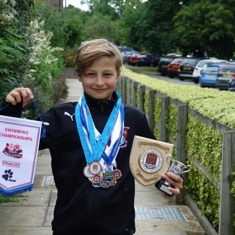 Swimming Star! Lucas Waligora has been selected for the 2017 North East Regional Swimming Training Camp