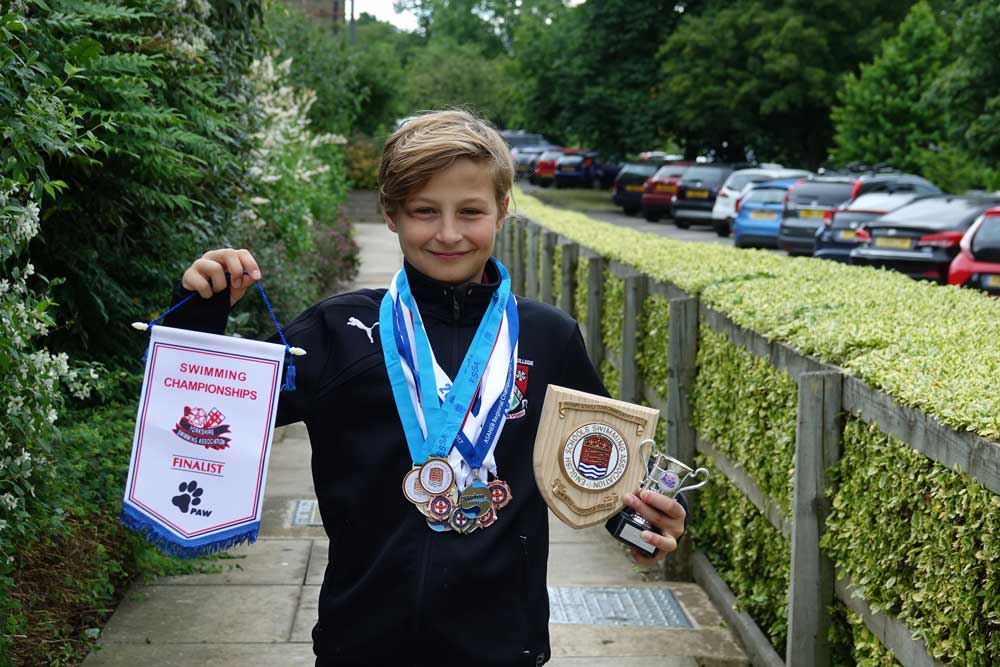 Swimming Star! Lucas Waligora has been selected for the 2017 North East Regional Swimming Training Camp