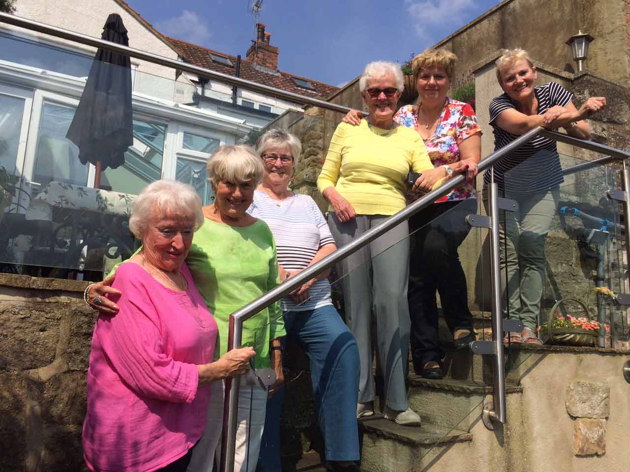 Natalia Kurhaluk with SI Harrogate & District members: Irene Kerr, Christabel England, Judith Webb, Janet Hutton and Val Hills