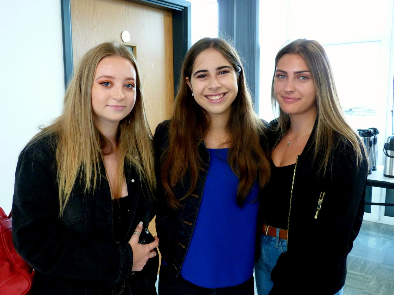 Hannah Woodhead, Olivia Caulfield and Ella Harris all achieved the grades they need to study their chosen A level subjects at Rossett School's Sixth Form