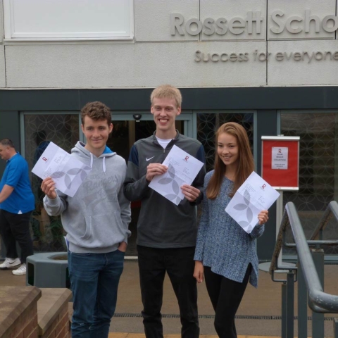 Rob Torrance (A* A A), head boy Dan Corazzi (A* A* A) and Hannah Merrick (A* A A) all earned the grades they needed at Rossett School to pursue degrees in science and medicine