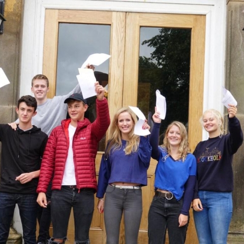 Nathan Shorrock, Ben Thewlis (at back), Ben Waller, Isabel Paxton, Hannah Brown and Claudia