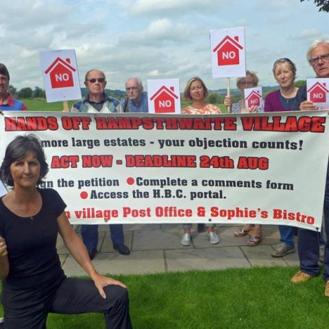 Villagers in Hampswaite have said they are appalled at Harrogate Borough Council's plans to build 350 in the village, nearly doubling the existing size of the village