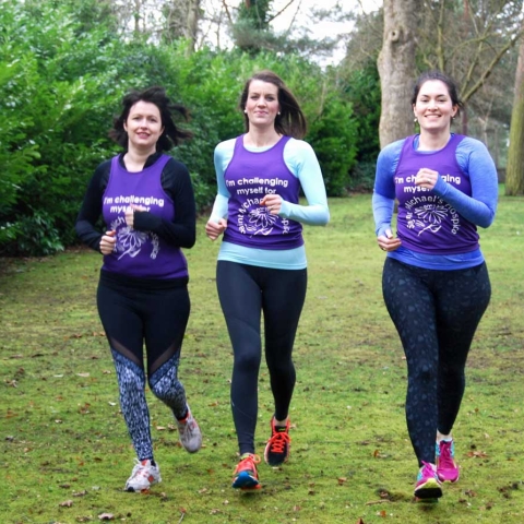 Fundraising friends: Aimee Dixon, Vicky Hogg and Jayne Dale are among some of those doing the Great North Run for Saint Michael’s this September.