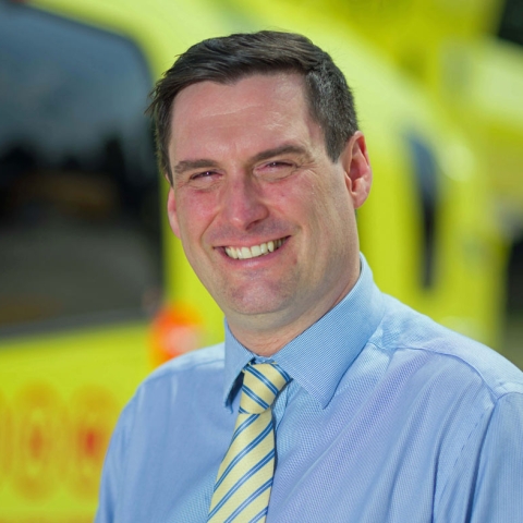Garry Wilkinson, the new Director of Fundraising at Yorkshire Air Ambulance