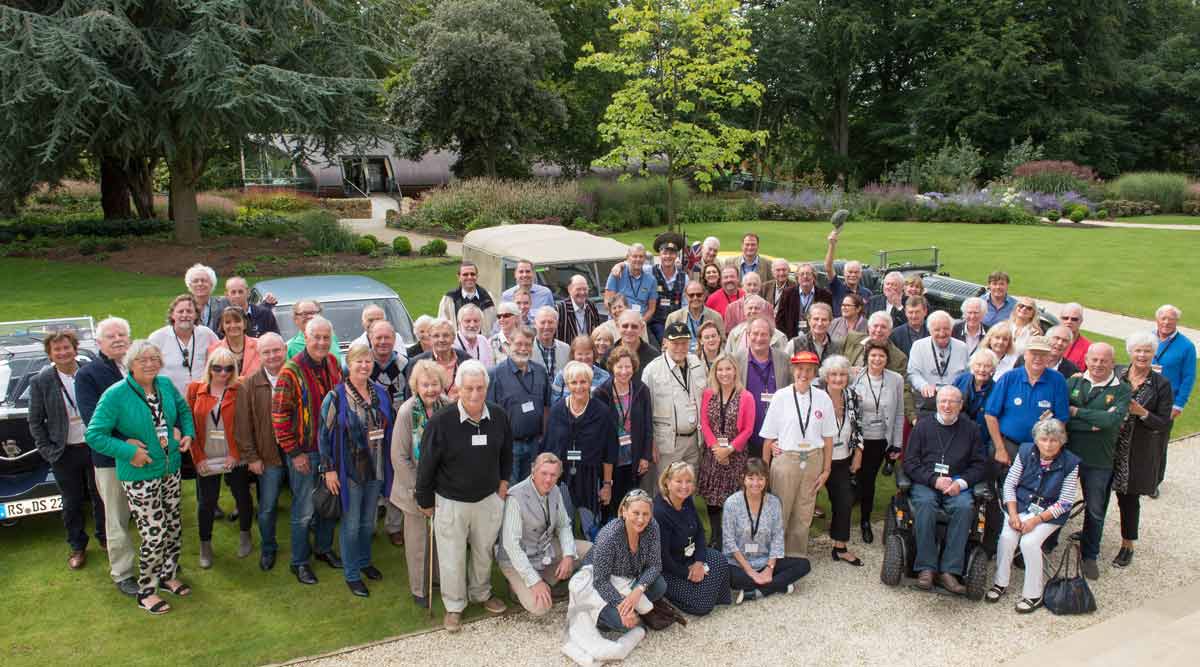 Roaring success: Participants of the nostalgic 1997 Peking to Paris rally reunite at Bowcliffe Hall