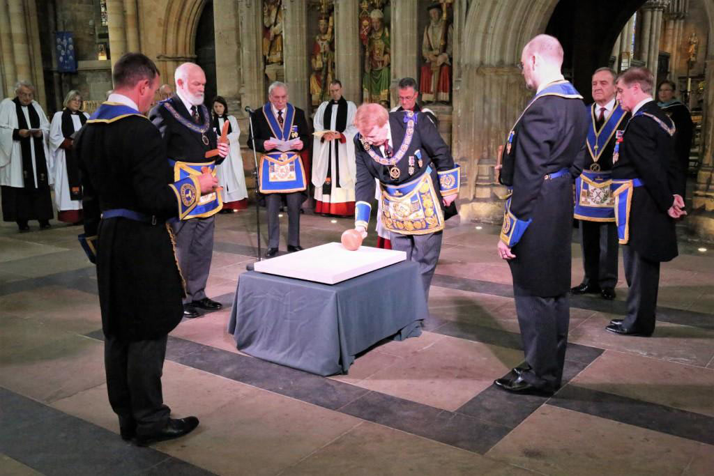 Ripon Cathedral host Masonic ceremony last held in province of Yorkshire West Riding more than a century ago