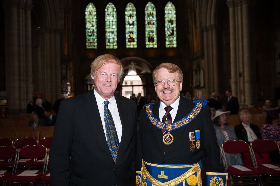 The Assistant Grand Master, RW Bro Sir David Wooton. David Pratt is The Provincial Grand Master, RW Bro David Stephen Pratt