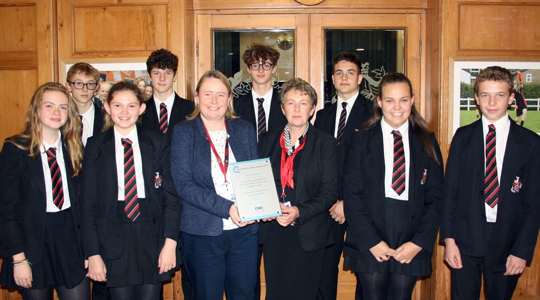 Pictured are Jane Hinkins, Harrogate Grammar School’s Personal Development Coordinator, and Ann Tunstall, Harrogate Grammar School’s external Careers Adviser, who led the project to secure the Quality in Careers Standard Award with a number of Harrogate Grammar School students who participated in the award process