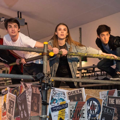 HGS students Joe Greenwood, Rob Appleton, Charlotte Atkinson and Dylan Lam-Decker