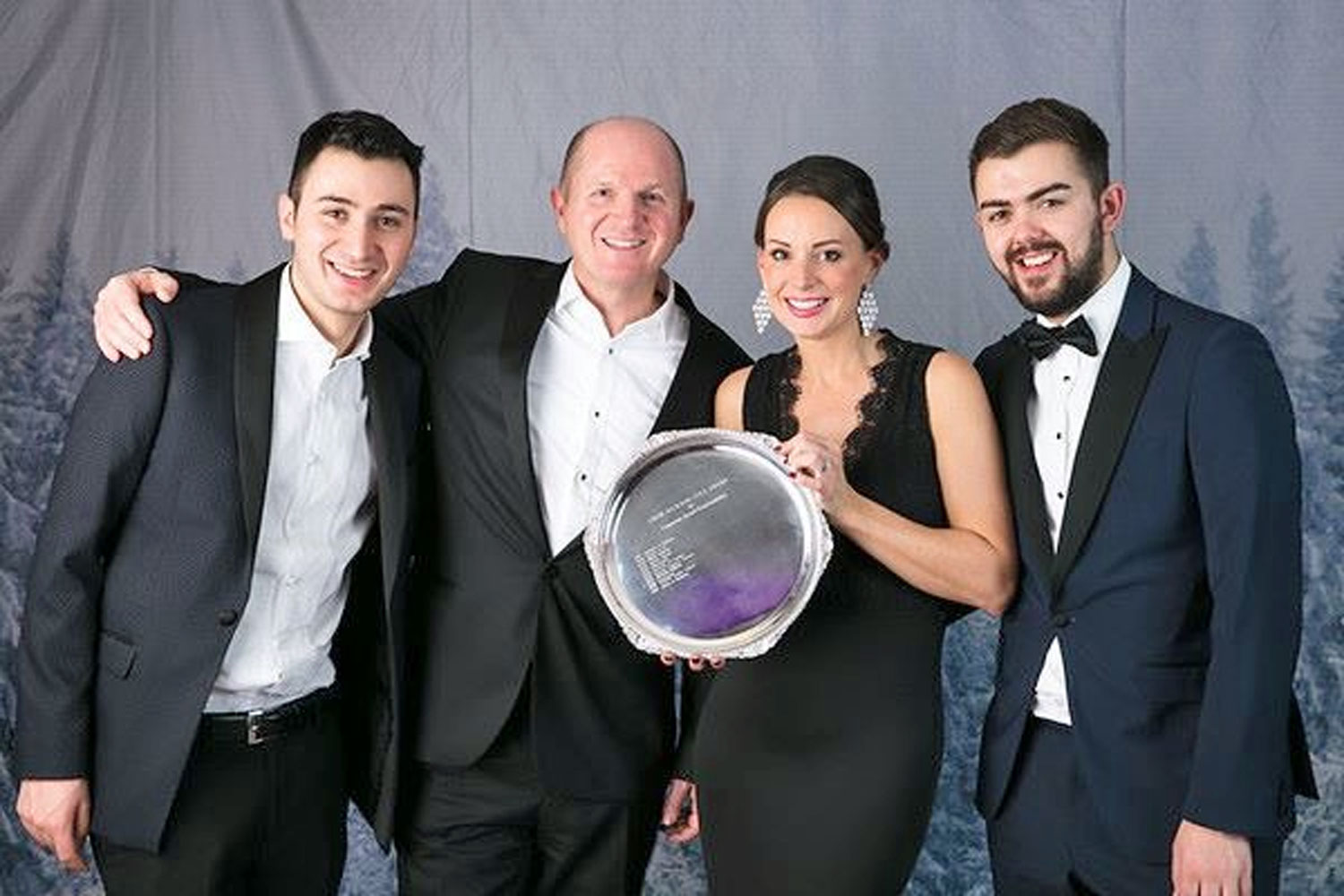 National champions - picking up the award are lettings negotiator Joe Gilman, Will Linley, Emily Wilkinson, and sales consultant Alex Atkinson