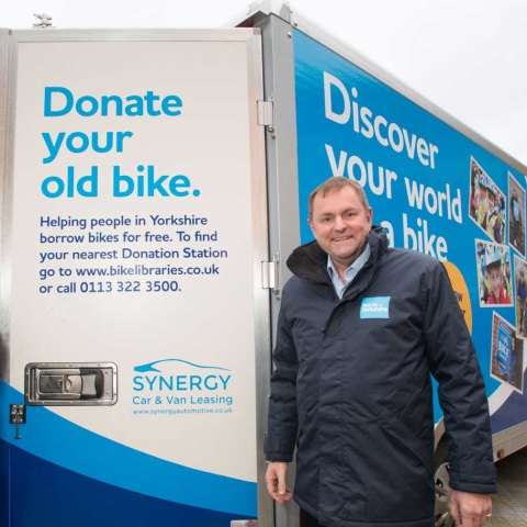 Synergy Automotive MD, Paul Parkinson (left) with Sir Gary Verity, chief executive of Welcome to Yorkshire
