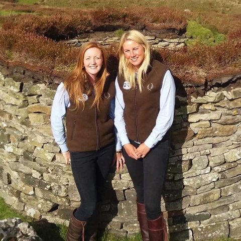 Yorkshire Dales Moorland Group coordinators (left to right) Sonya Wiggins and Rebecca Avison