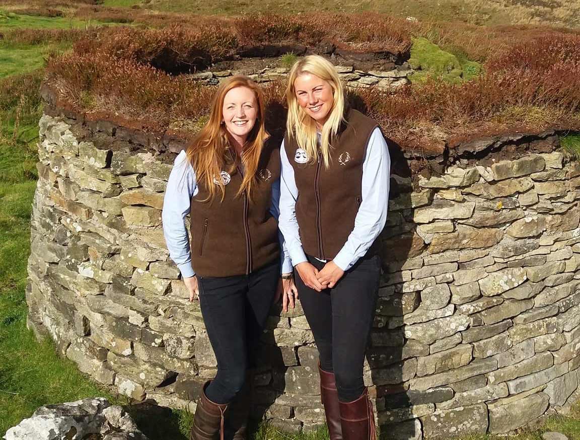 Yorkshire Dales Moorland Group coordinators (left to right) Sonya Wiggins and Rebecca Avison