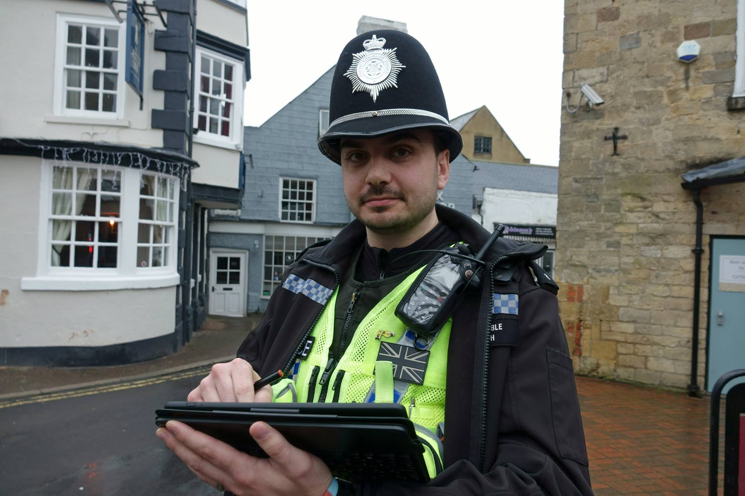 Harrogate PC Adam Smith was one of the first officers to use the new technology
