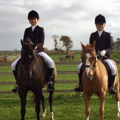 Beth and Megan Harrison - Dressage