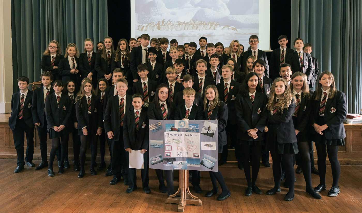 Harrogate Grammar School communicates directly with Antarctica