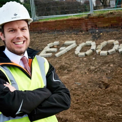The Thorp Arch-based company marked the donation by spelling out the amount in bricks, thanks to its contracts manager Jason Albrecht