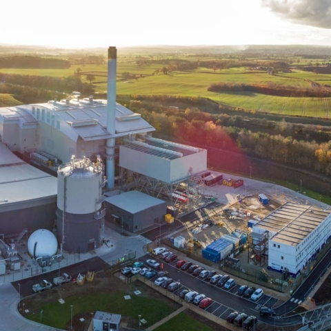 An aerial view of Allerton Waste Recovery Park                  Picture credit: Amey