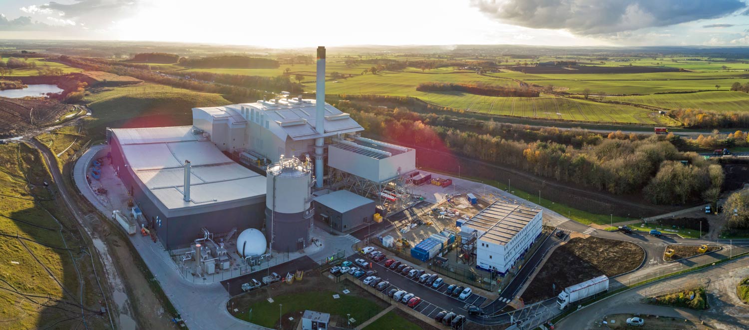 An aerial view of Allerton Waste Recovery Park                  Picture credit: Amey