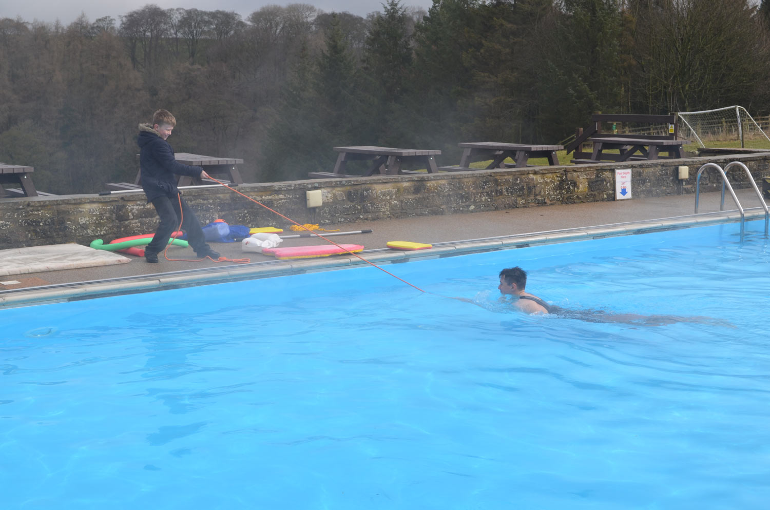 Crucial Crew session in action water safety