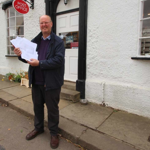 Alan Smith a member of the Keep Green Hammerton Green Action Group who delivered the letters to the Council offices
