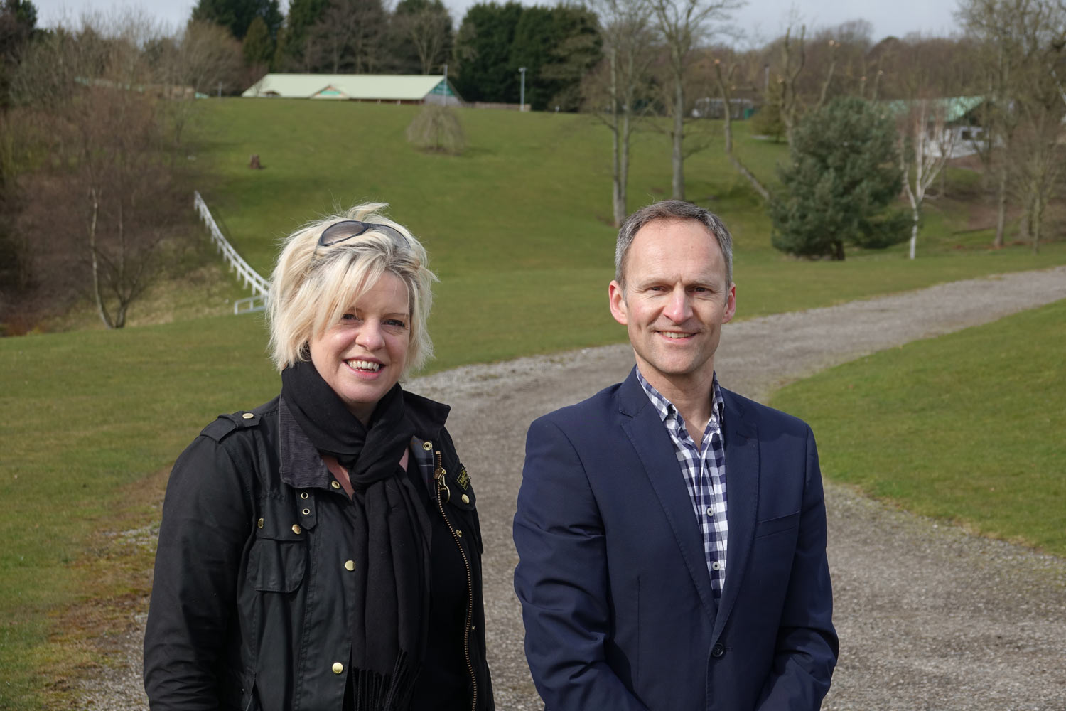 Cathy McConaghy, StrEAT organiser with Paul Ashton, Head of Sales at Yorkshire Event Centre in the Yorkshire Showground