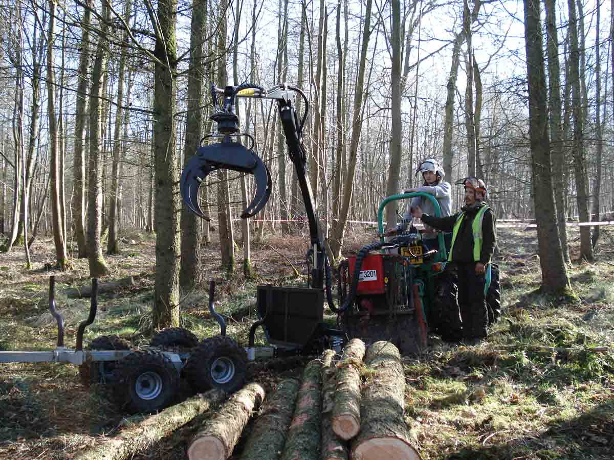 Small scale harvesting in action