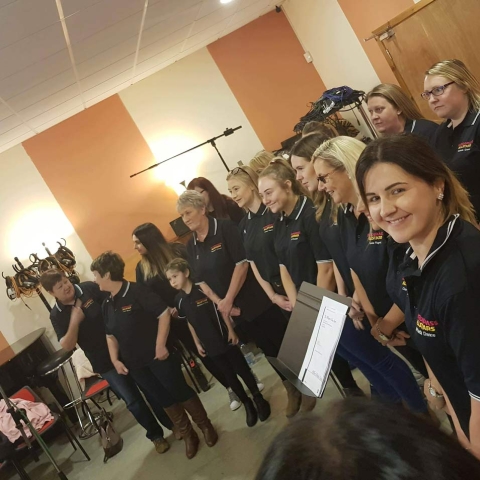 Boroughbridge Lottery winners enlists racing drivers for charity song