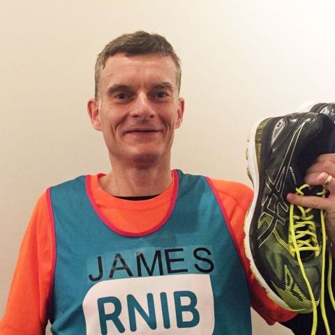 James Holman is gearing up for the London Marathon on 22 April