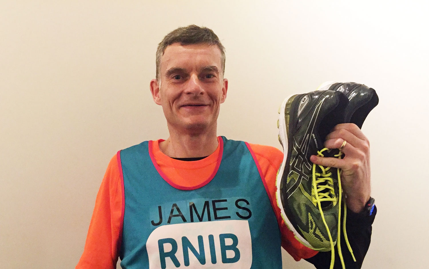 James Holman is gearing up for the London Marathon on 22 April