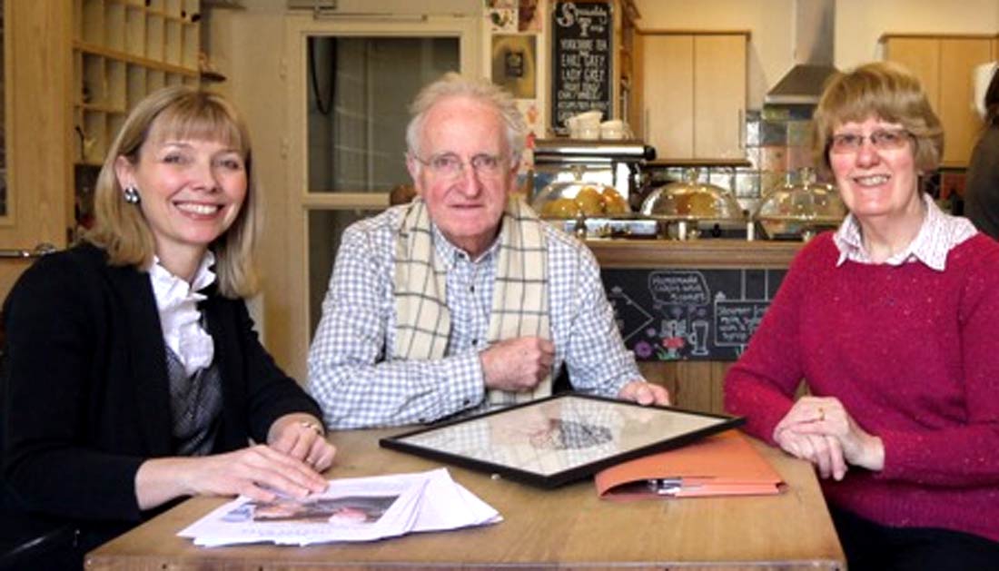 Angela Holt, Courthouse and Gallery Manager, Rural Arts, Derek Sparks, joint organiser, and Helen Proudley, Chairman ARTS SOCIETY HAMBLETON, discuss the plans for ArtsFest