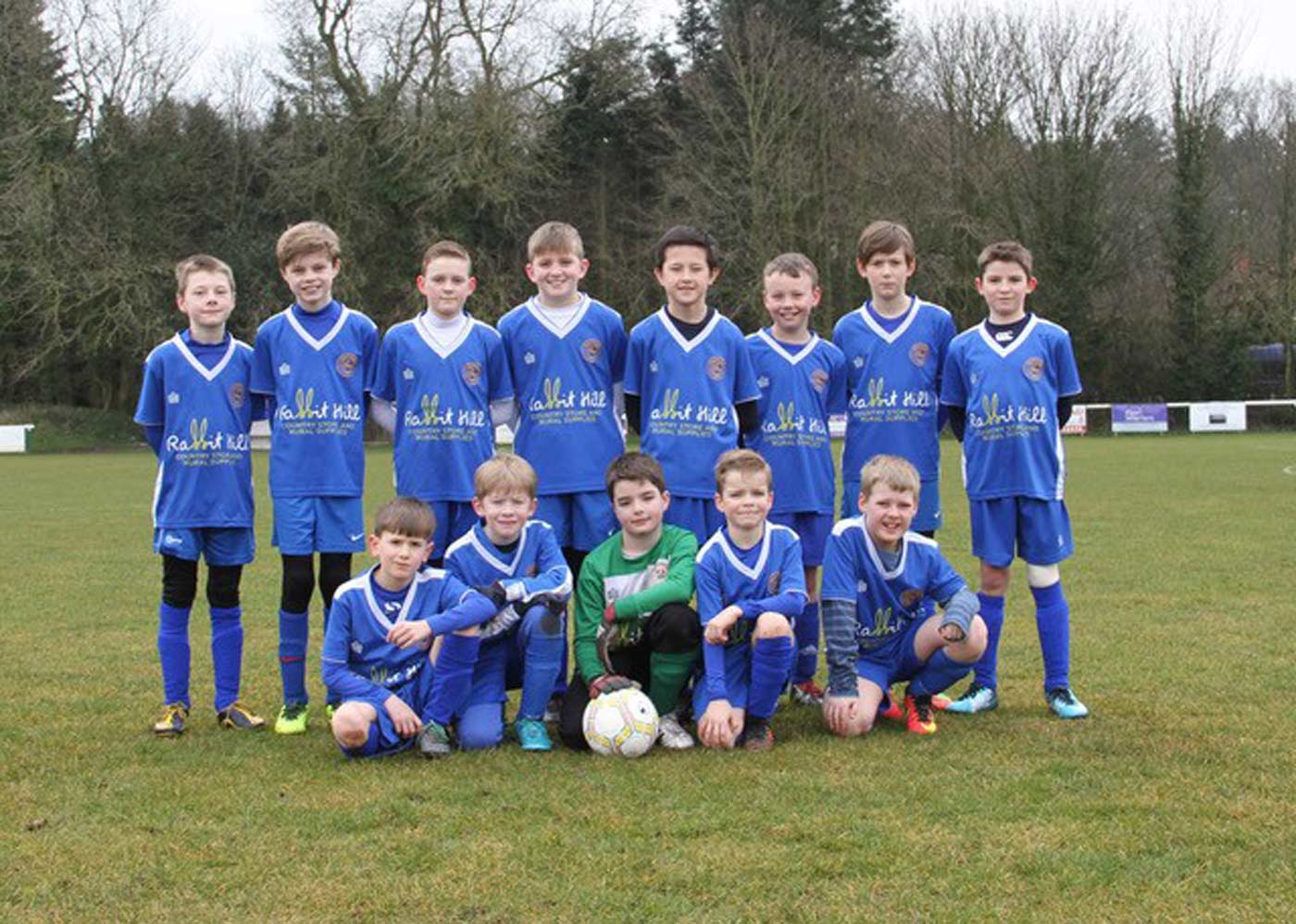Boroughbridge Juniors FC under 11s team has a new kit thanks to local business Rabbit Hill Country Store and Rural Supplies