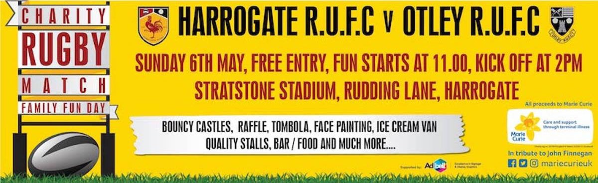 Charity Rugby Match & Family Fun Day Hosted by Harrogate Marie Curie Fundraising Group