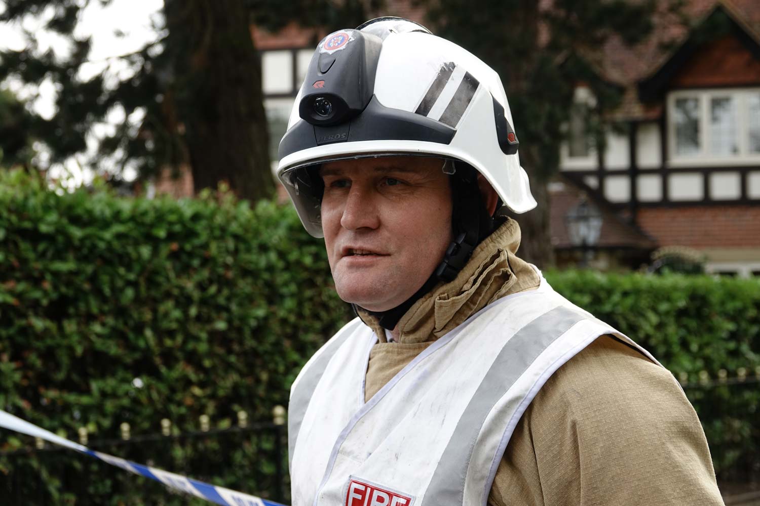 North Yorkshire Fire and Rescue Group Manager, Phil Whild at the scene