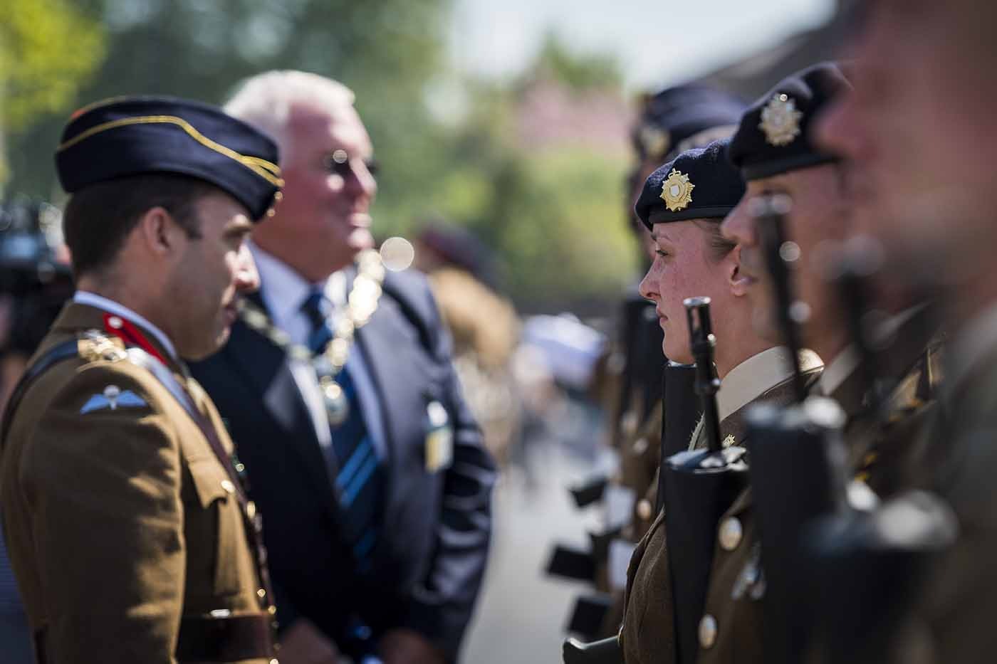 Boroughbridge salutes the soldiers on Freedom Parade